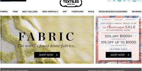 lsfabrics.com screenshot